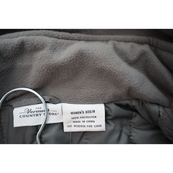 The Vermont Country Store 5762VCS Women's Sz M Gray Frost Fighter Parka - Picture 4 of 13